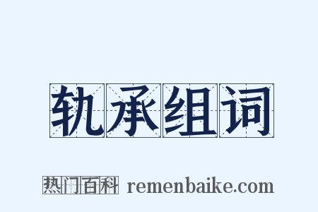 轨承组词是什么意思的图片